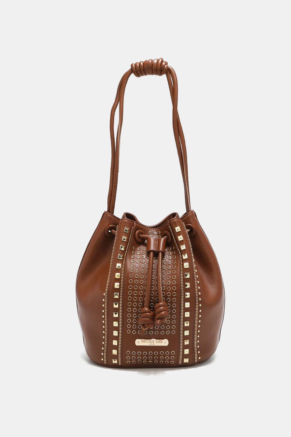 Women Studded Bucket Bag nicholesgifts