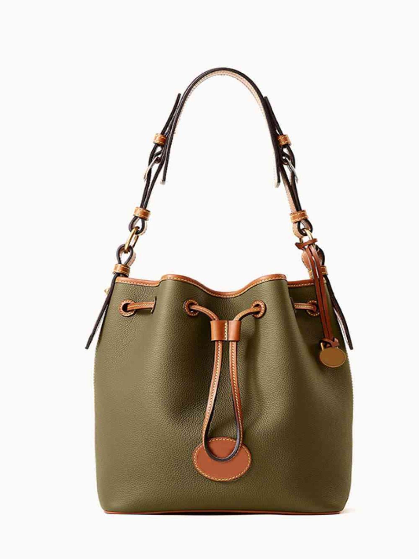 Women PU Drawstring Bucket Bag nicholesgifts