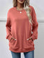 Women Dropped Shoulder Sweatshirt with Pockets nicholesgifts