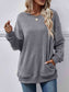 Women Dropped Shoulder Sweatshirt with Pockets nicholesgifts