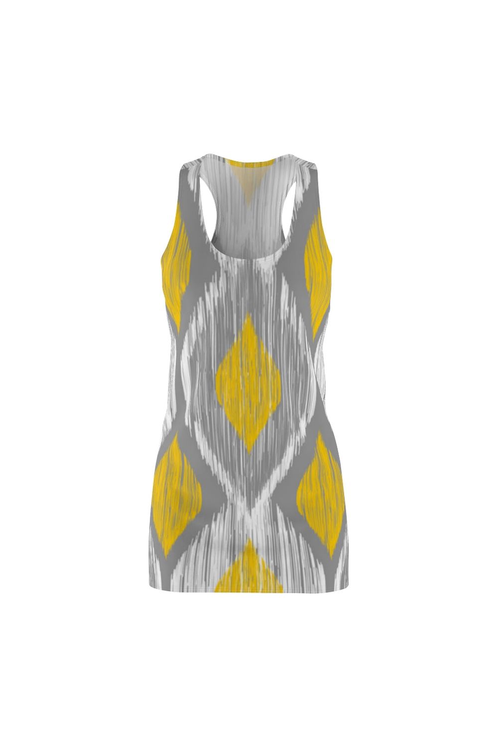 Women's Gray and Yellow Racerback Dress - NicholesGifts.online