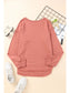 Women Side Slit Drop Shoulder Sweatshirt nicholesgifts