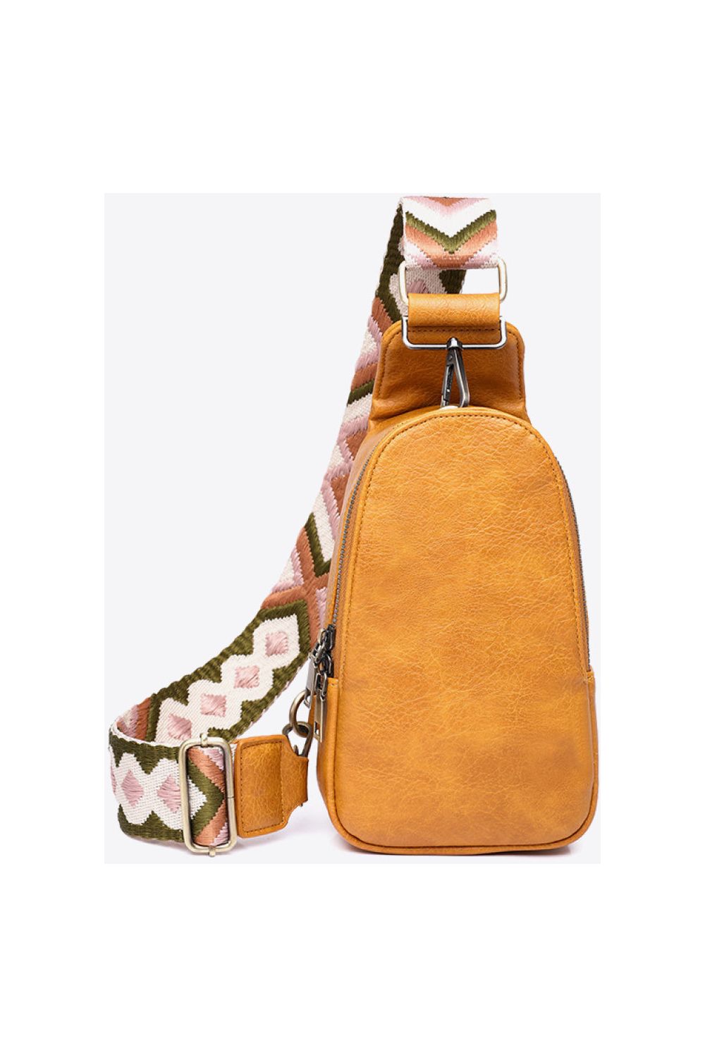 Women Random Pattern Adjustable Strap PU Leather Sling Bag - NicholesGifts.online