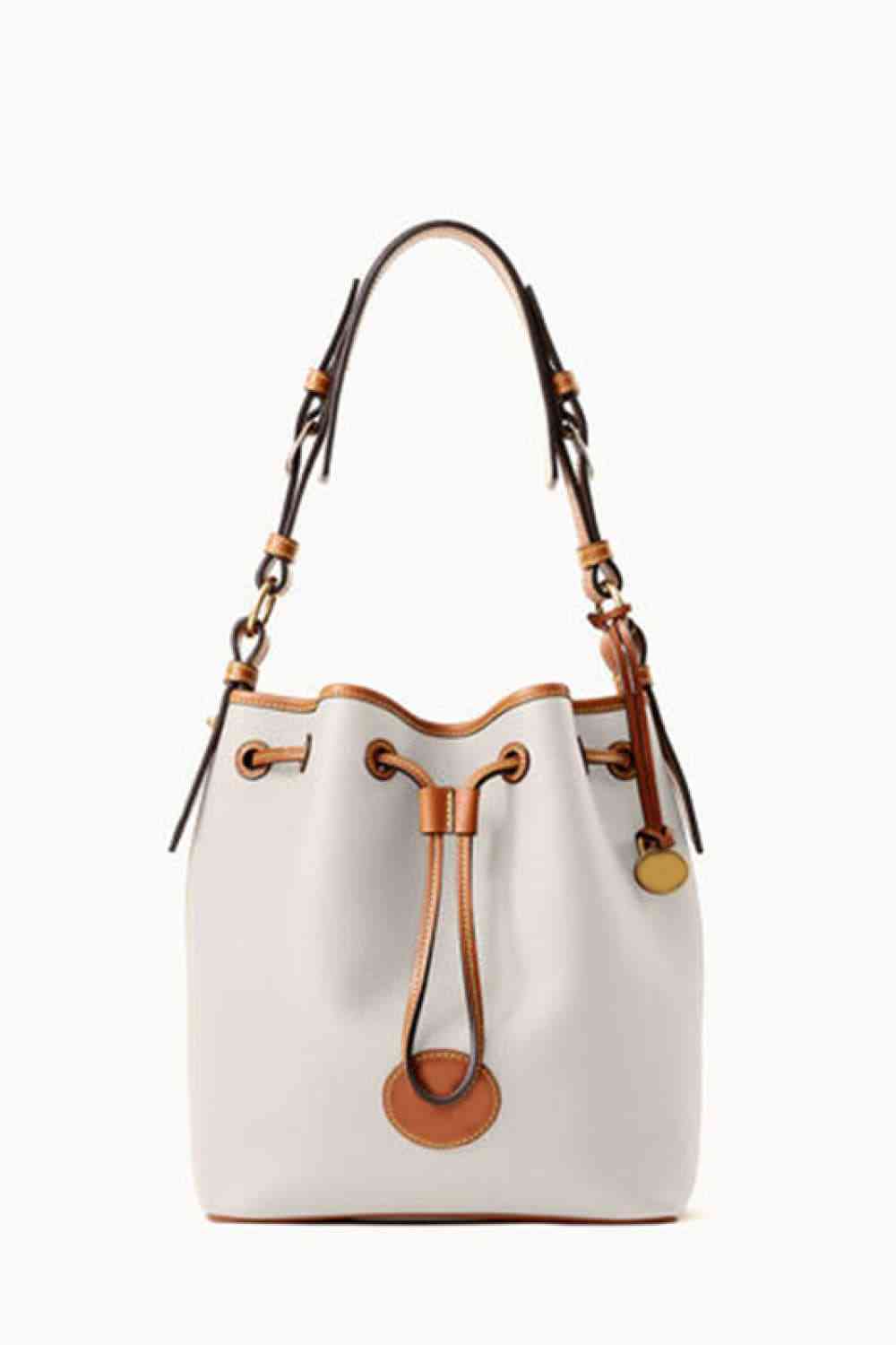 Women PU Drawstring Bucket Bag nicholesgifts