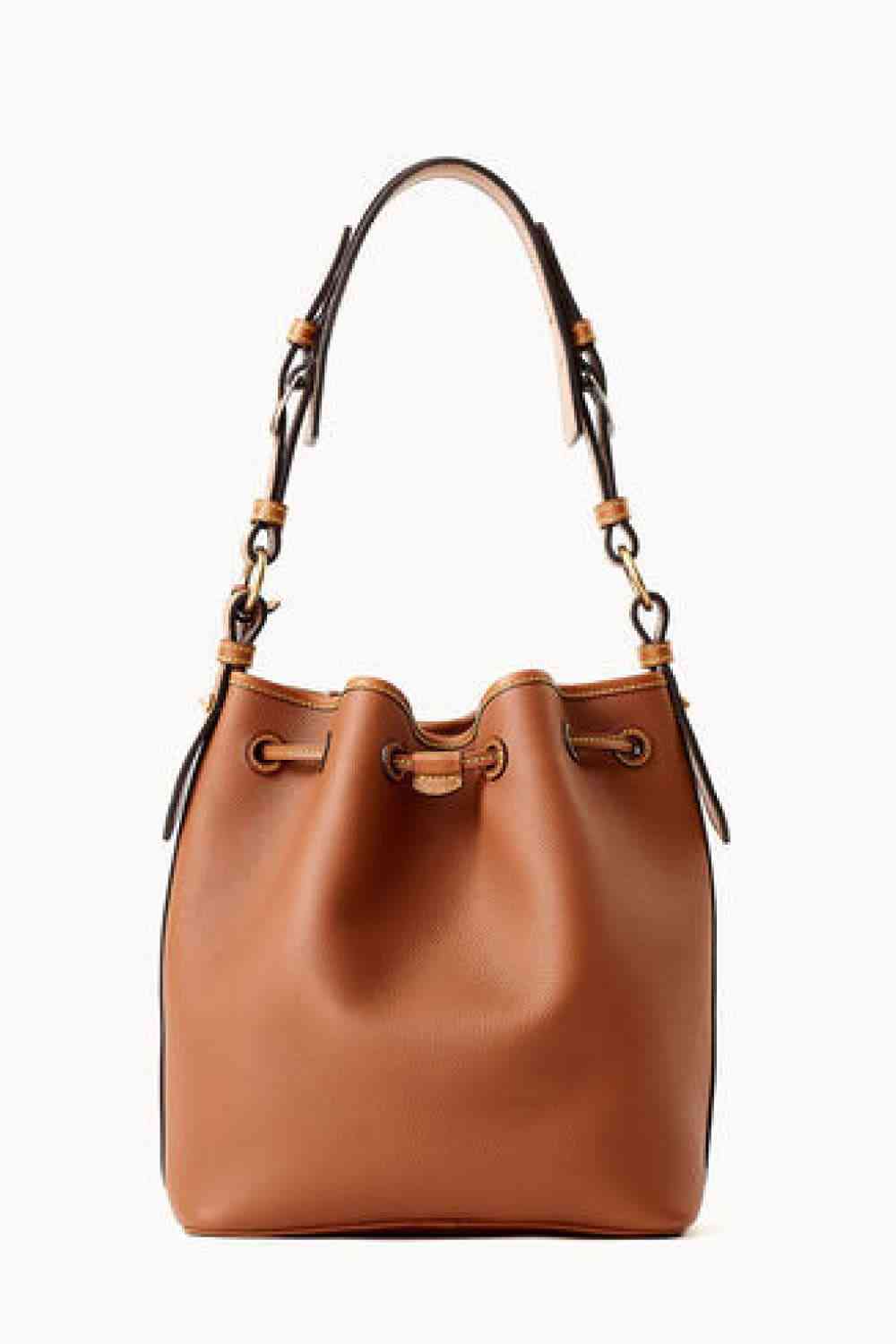 Women PU Drawstring Bucket Bag nicholesgifts