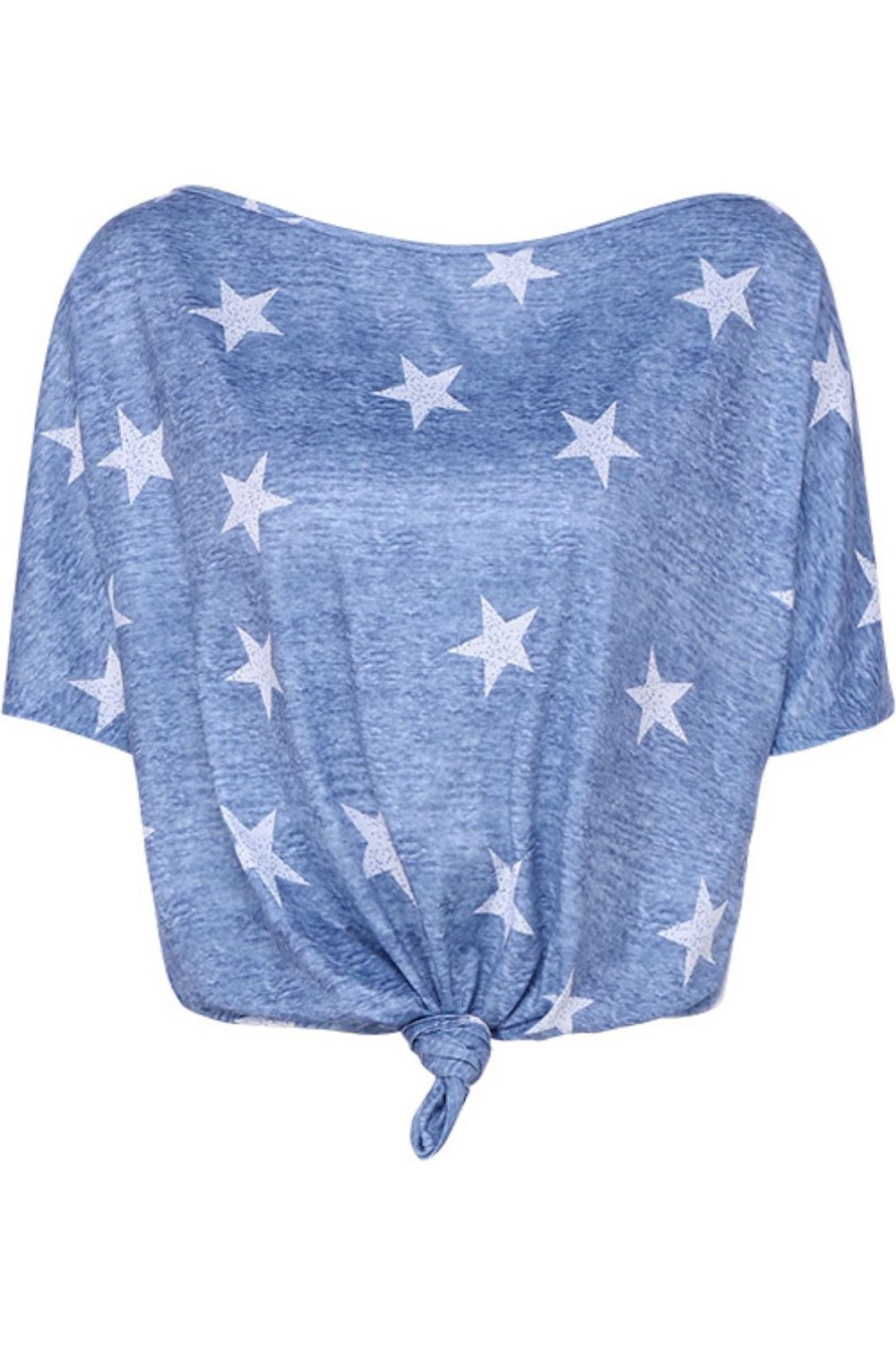 Women Star Print Short Sleeve T-Shirt nicholesgifts