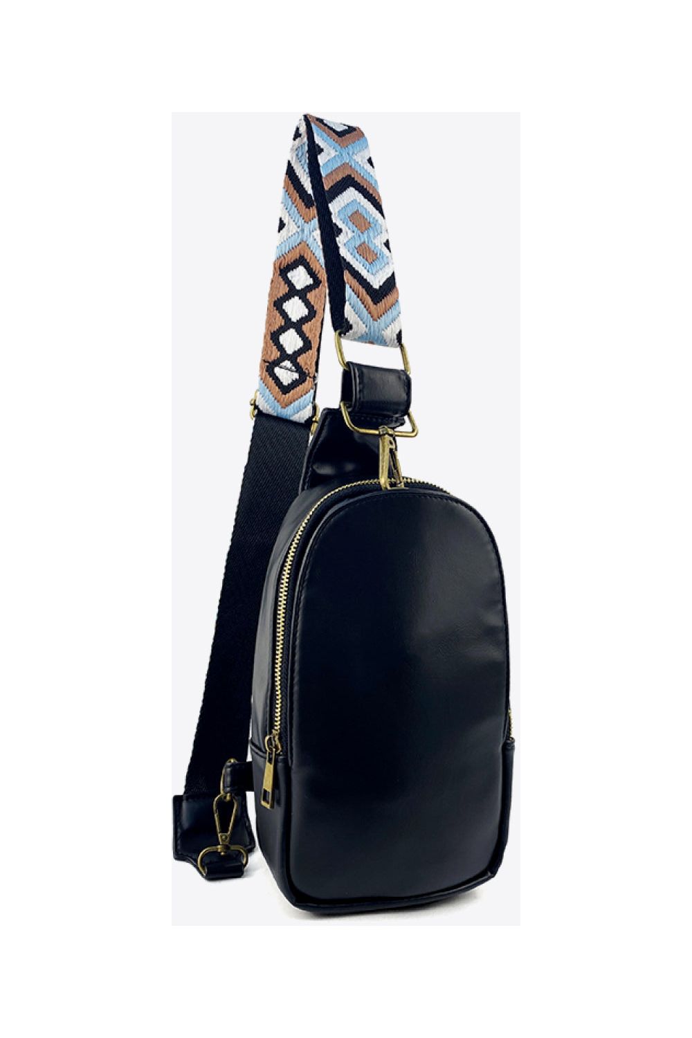 Women Random Pattern Adjustable Strap PU Leather Sling Bag - NicholesGifts.online