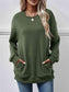 Women Dropped Shoulder Sweatshirt with Pockets nicholesgifts