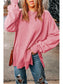 Women Dropped Shoulder Round Neck Long Sleeve Blouse NicholesGifts