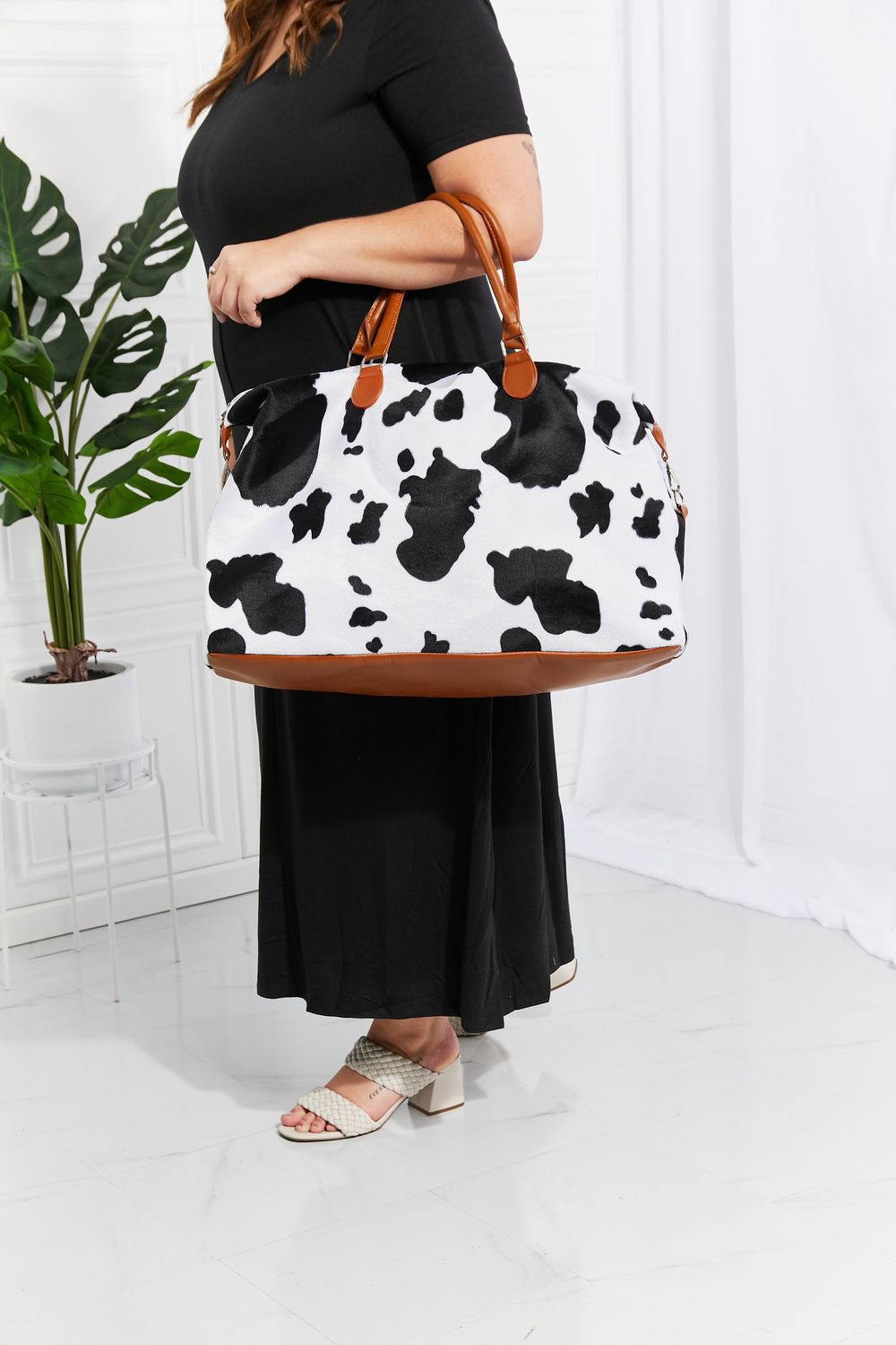 Women Animal Print Plush Weekender Bag - NicholesGifts.online