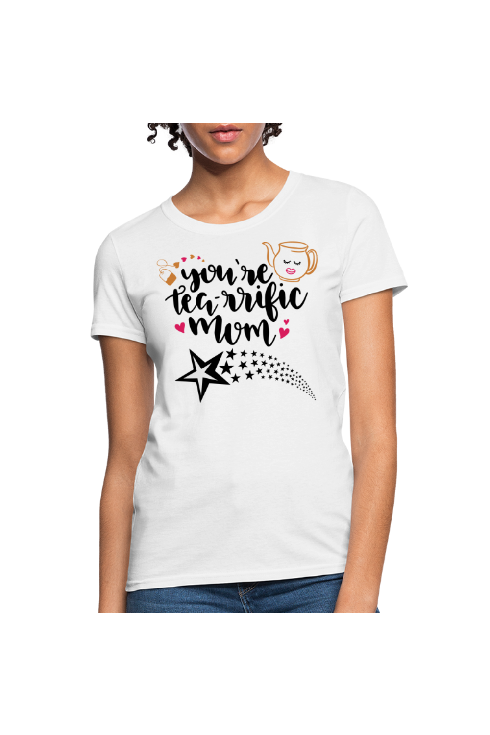 Women's Tea-rrific Mom T-Shirt - white