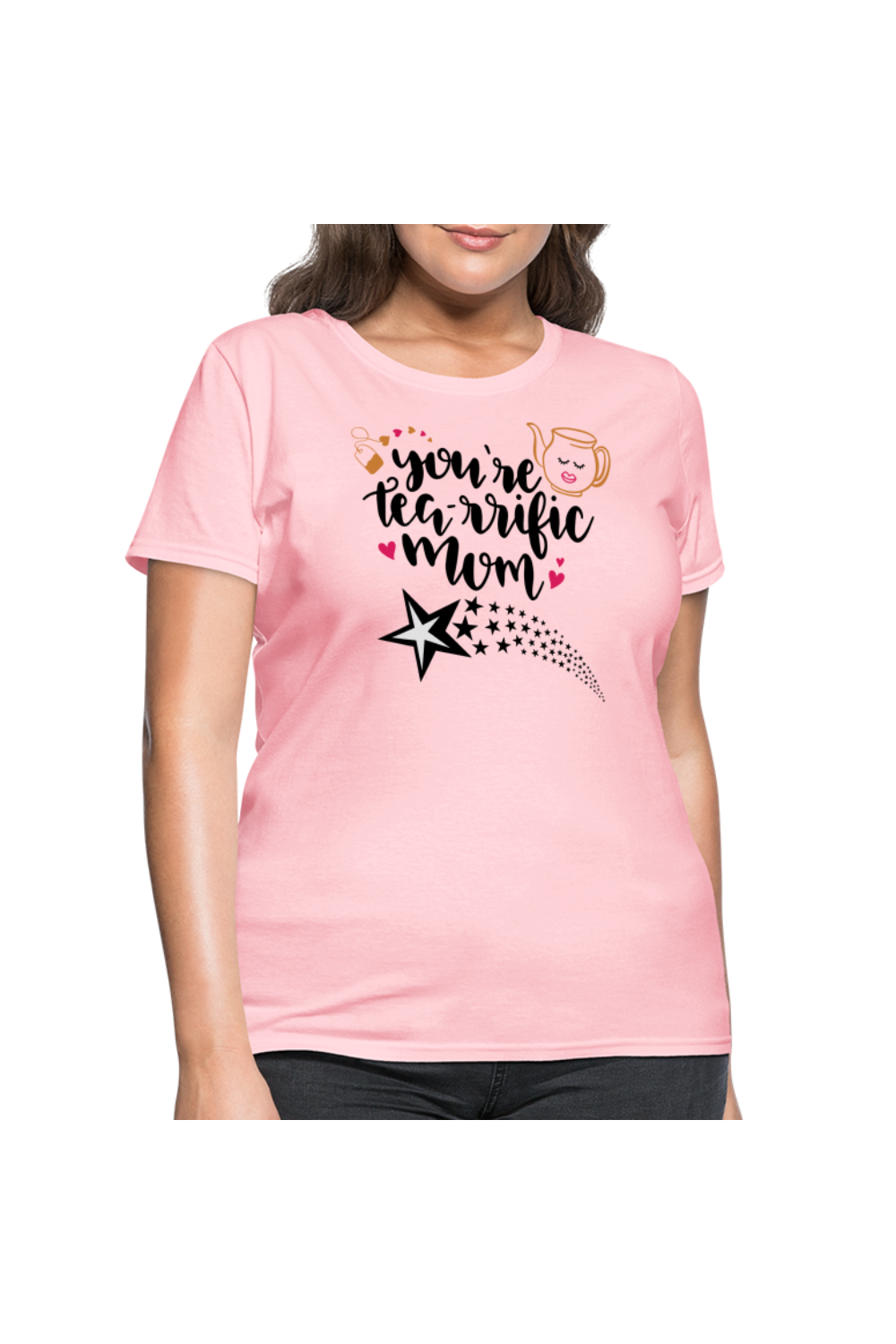 Women's Tea-rrific Mom T-Shirt - pink
