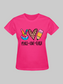Women Peace Love Teach Short Sleeve T-Shirt nicholesgifts