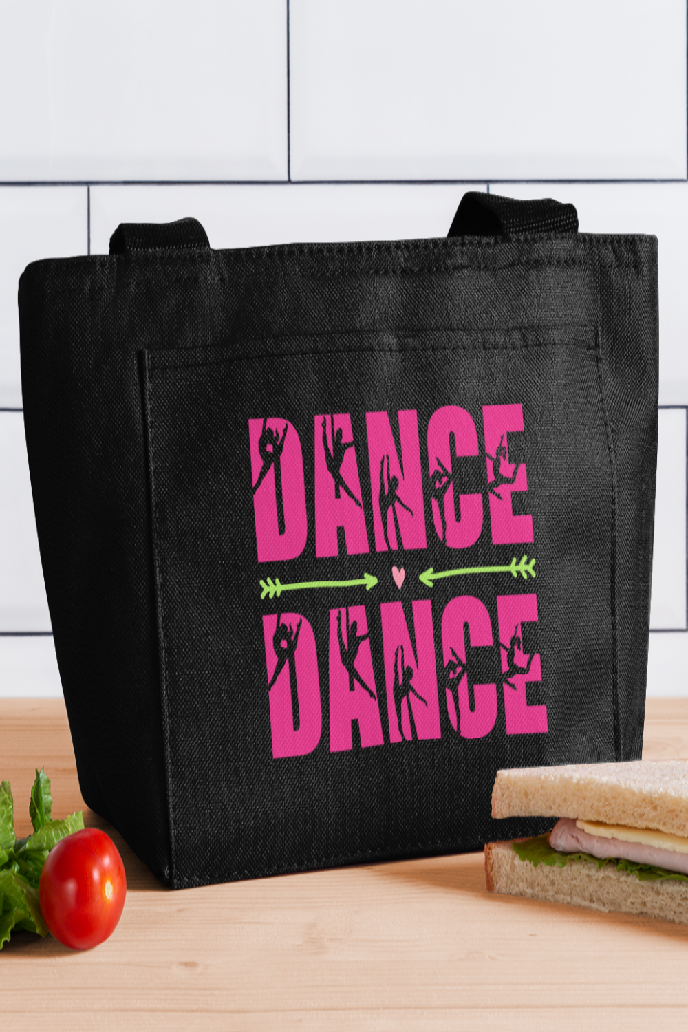 Women Dance Lunch Bag - black - NicholesGifts.online