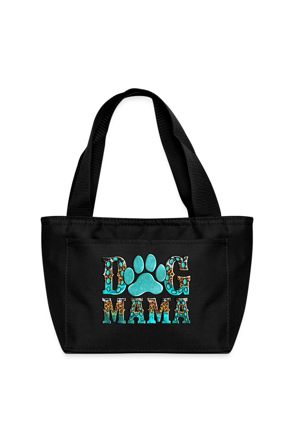 Women Dog Mama Lunch Bag - black
