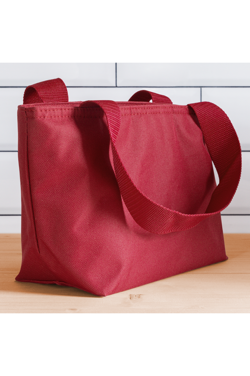 Women Dog Mama Lunch Bag - red