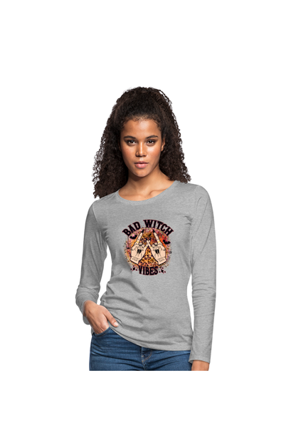 Women's Bad Witch Vibes Long Sleeve T-Shirt nicholesgifts