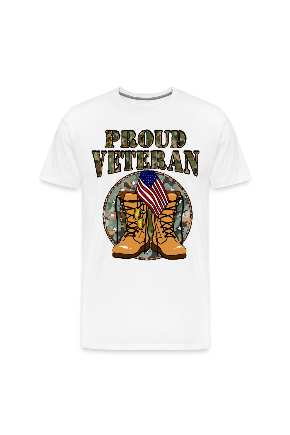 Men Proud Veteran Gray Short Sleeve T- Shirt nicholesgifts