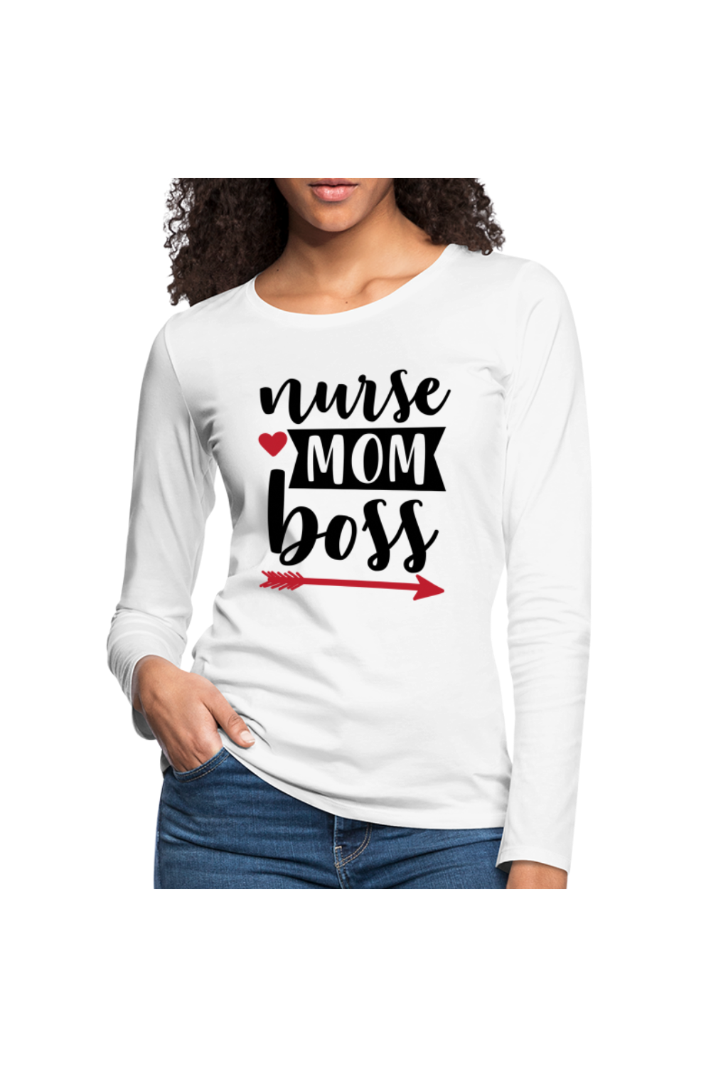 Women's Nurse Mom Boss Long Sleeve T-Shirt nicholesgifts