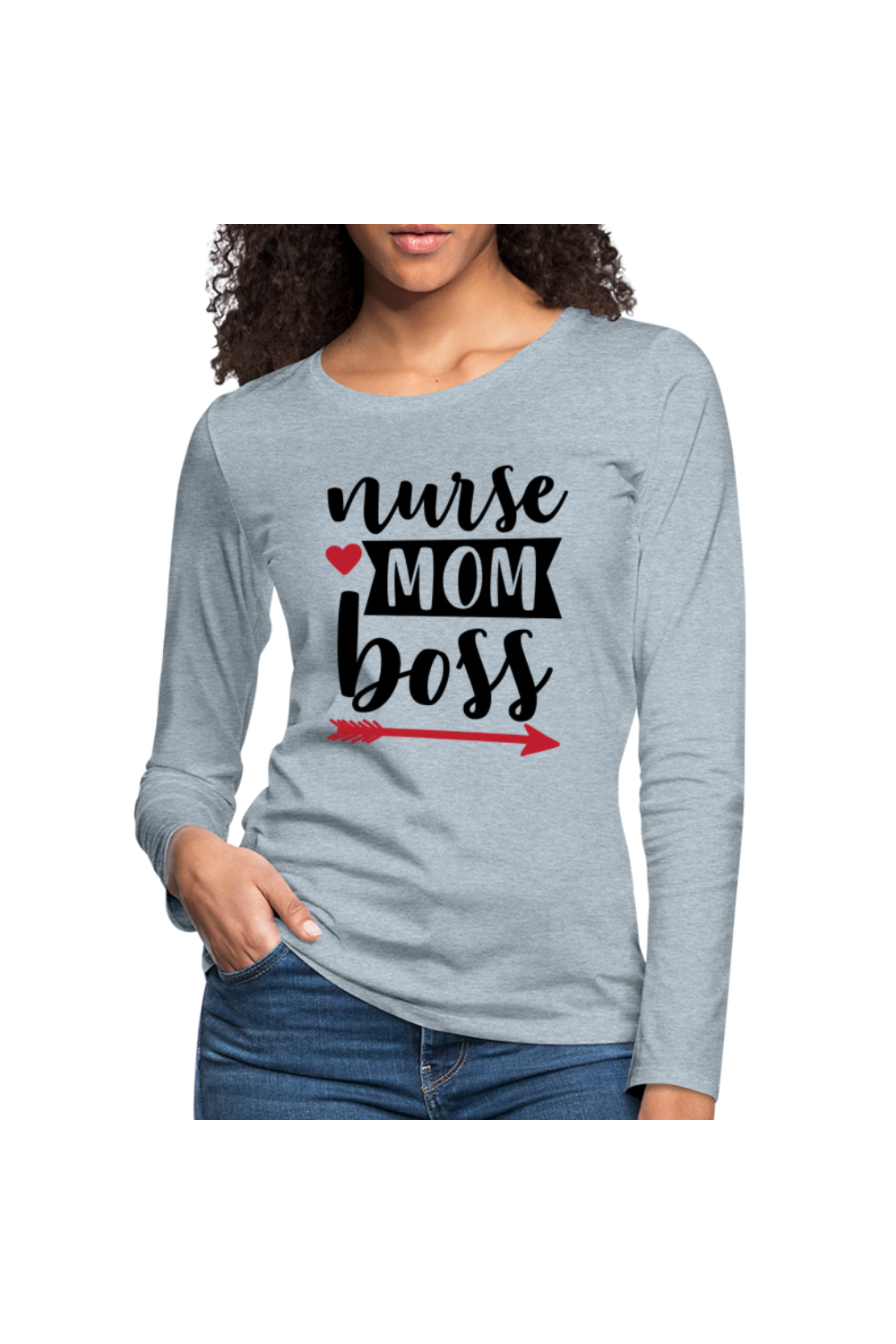 Women's Nurse Mom Boss Long Sleeve T-Shirt nicholesgifts