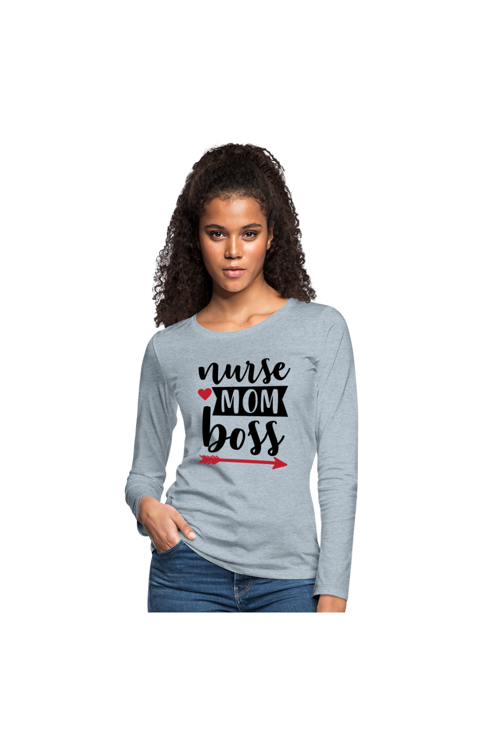 Women's Nurse Mom Boss Long Sleeve T-Shirt nicholesgifts