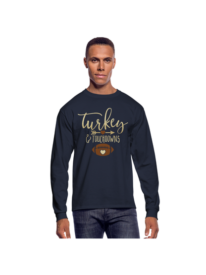 Thanksgiving Turkey and Touchdowns Shirt nicholesgifts