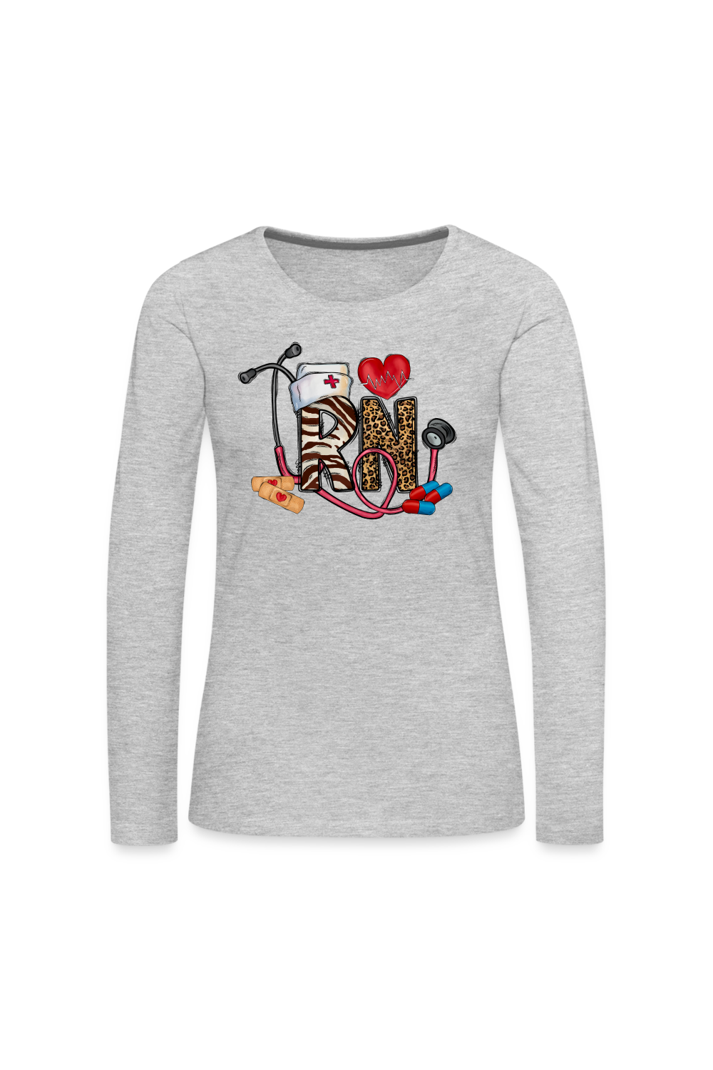 Women's Registered Nurse Long Sleeve T-Shirt nicholesgifts