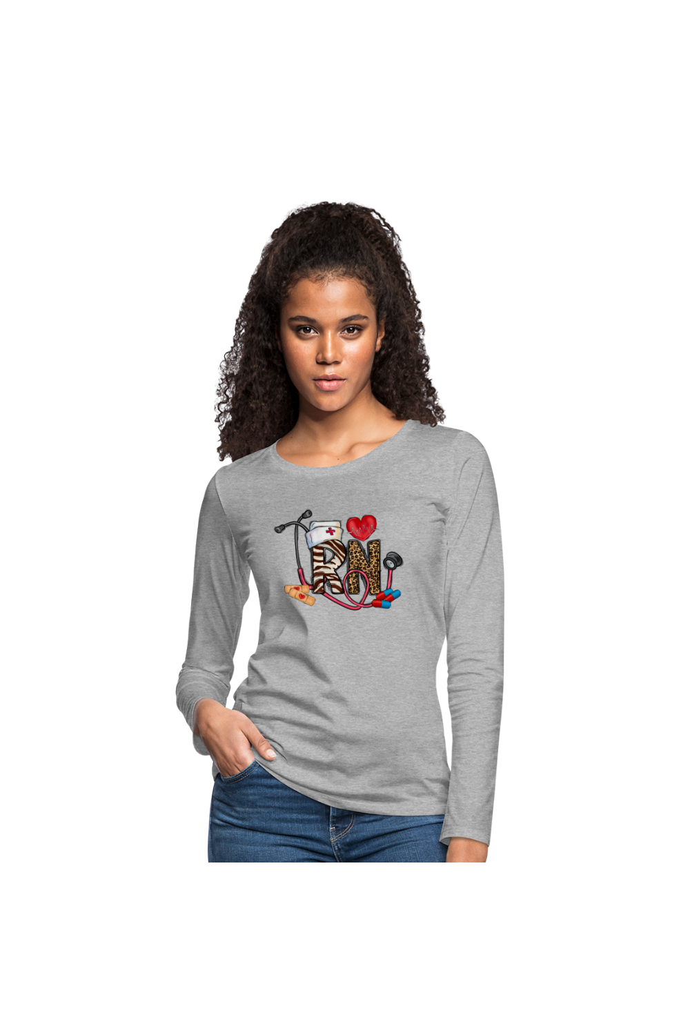 Women's Registered Nurse Long Sleeve T-Shirt nicholesgifts