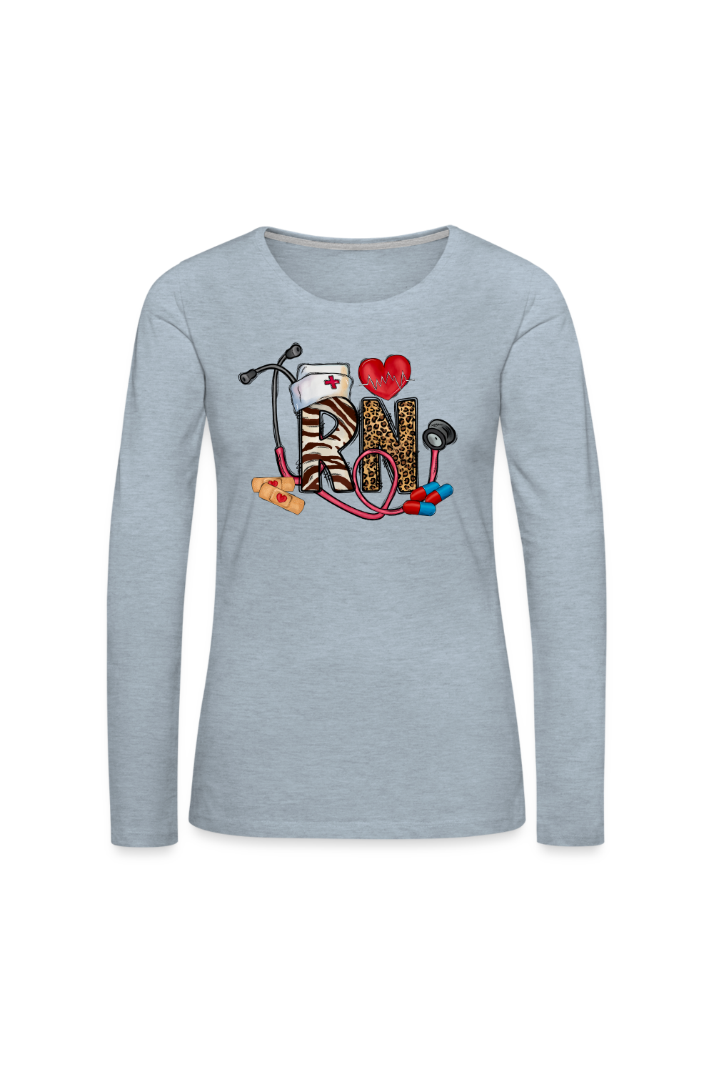 Women's Registered Nurse Long Sleeve T-Shirt nicholesgifts