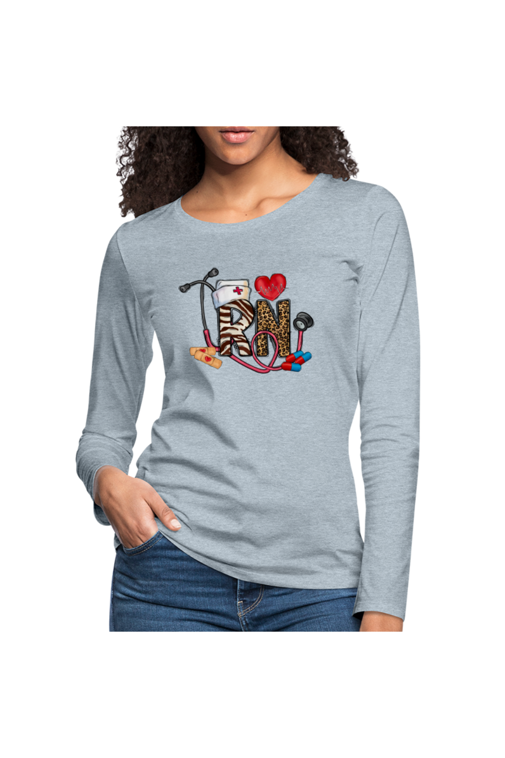 Women's Registered Nurse Long Sleeve T-Shirt nicholesgifts