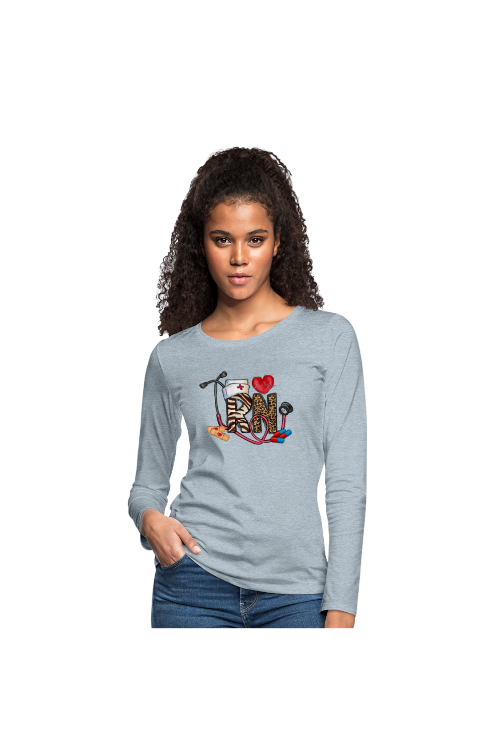 Women's Registered Nurse Long Sleeve T-Shirt nicholesgifts