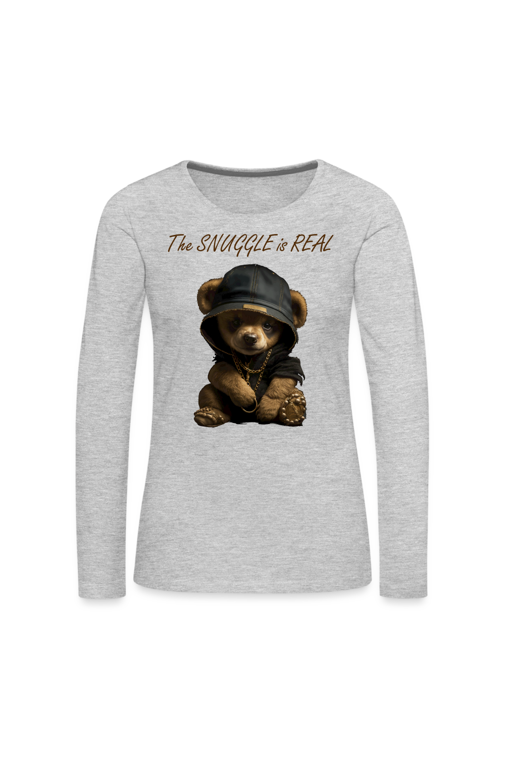 Women's The Snuggle is Real Long Sleeve T-Shirt - heather gray
