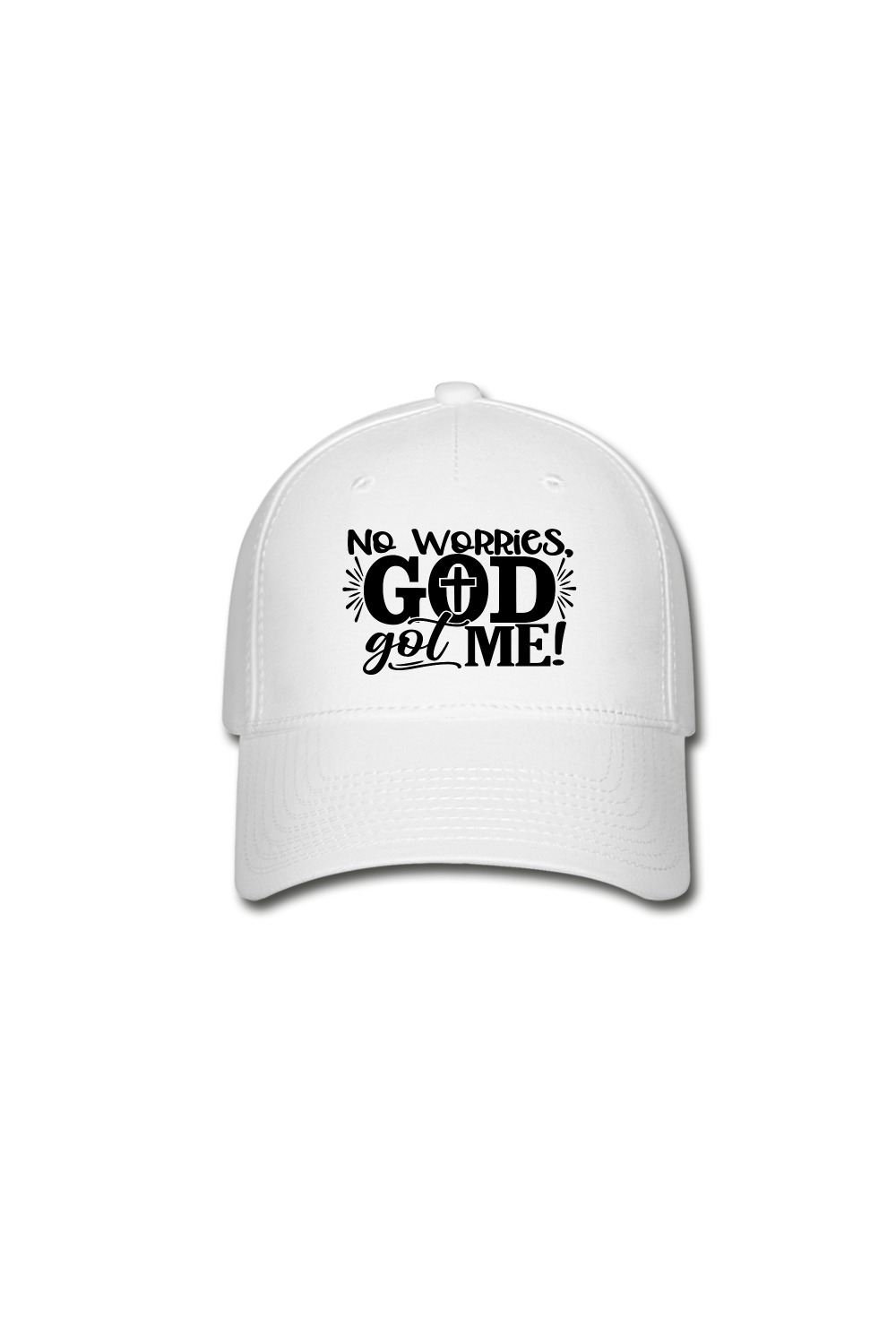 Unisex Adult God Got Me Baseball Cap - white - NicholesGifts.online